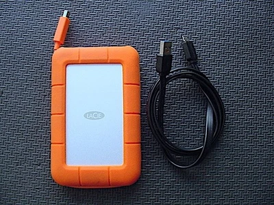 LaCie Rugged Thunderbolt / USB 1TB External HD with Cables - Image 1 of 4