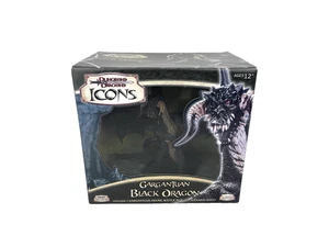 Dungeons & Dragons miniatura | Iconos | Dragón negro Gargantuan | Edición limitada - Imagen 1 de 15