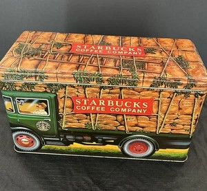 Starbucks Coffee Company Tin Delivery Truck Silver Crane Designs England - Picture 1 of 9