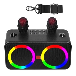 Máquina de Karaoke para Adultos y Niños, Altavoz Portátil Bluetooth con 2 Inalámbricos... - Imagen 1 de 7