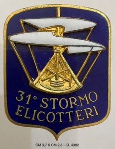 AERONAUTICA MILITARE 31° STORMO ELICOTTERI ROMA CIAMPINO DISTINTIVO PROD JOHNSON - Picture 1 of 6