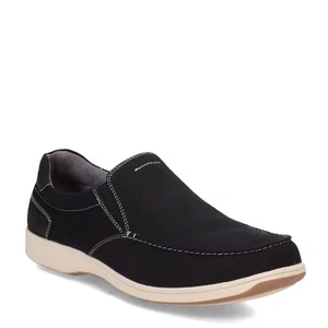 Para hombres Florsheim, Lakeside Lona Moc Sin cordones 13401-001 Negro TELA Y CUERO - Imagen 1 de 8