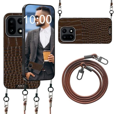 Genuine Leather Magnetic Case for OnePlus with Detachable Leather Strap - Image 1 of 4