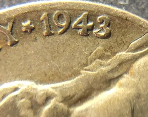 1943 over 1942 DOUBLE DATE 1943/2-P SILVER WAR NICKEL 5 CENT COIN ERROR - Picture 1 of 3