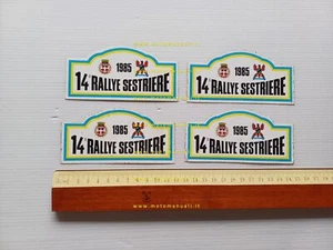 Rallye Sestriere 1985 lotto 4 adesivi originali - Bild 1 von 2