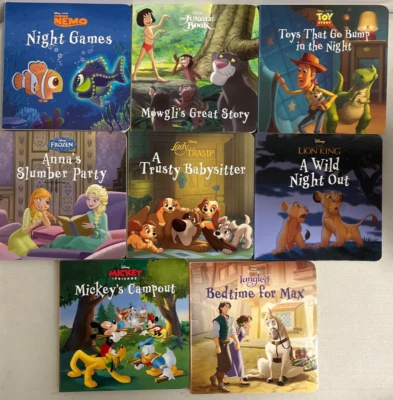 Disney Bedtime Set of 8 Board Books NEW - Image 1 of 2