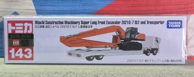 TOMICA #143 HITACHI CONSTRUCTION MACHINERY SUPER LONG FRONT EXCAVATOR ZX210-7 - Image 1 of 4