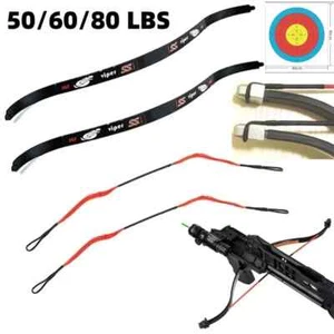 DIY 50/60/70/80 Pound Carbon Fibre Bow Limb Bow Crossbow Arrow Accessories - Picture 1 of 32