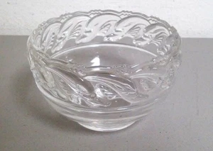 TIFFANY & CO GLASS BOWL DOLPHIN WAVE DESIGN 5" WIDE SIGNED EUC - Picture 1 of 5