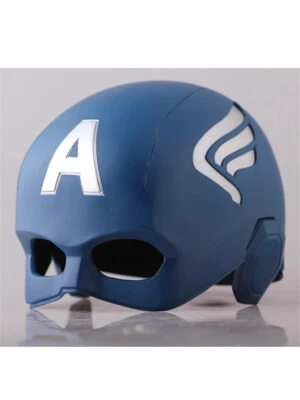 The Avengers Steve Rogers Helmet Captain America Cosplay FRP Mask Headgear Props - Image 1 of 4