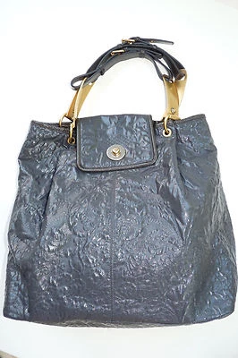 Authentic Stella McCartney Dark Grey Wallet Tote Bag Patent - Image 1 of 4