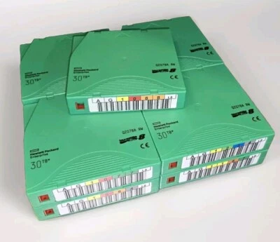 Used/Wiped - LOT of 9 - HPE LTO-8 Ultrium 12TB Data Tape Q2078A RW - Image 1 of 2