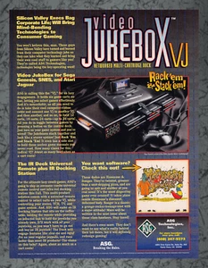 Video JukeBox VJ serie stampa genesis annuncio arte vintage A 1994 - Foto 1 di 1