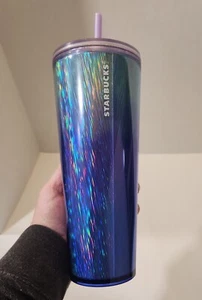 Starbucks 2023 Purple Venti Gradient Holo Kaleidescope Tumbler Cold Cup Holiday - Picture 1 of 7
