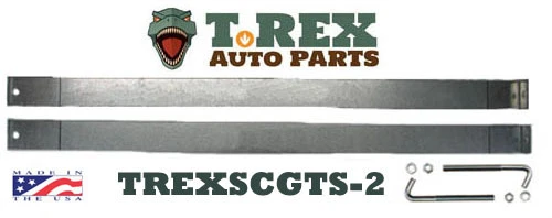 1972-1980 International Harvester Scout II 19 gallon gas tank straps w/ J-bolts. - Image 1 of 1