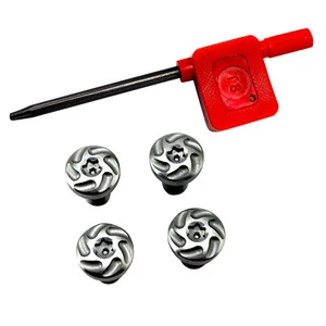 4*CNC 416 Stainless Steel Custom Screws+1* T8 Torx Keys For 1911 Grips Model - Picture 1 of 8