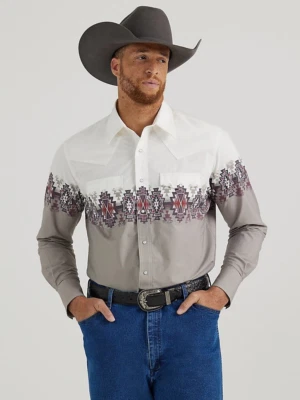 WRANGLER CHECOTAH WHITE GRAY PRINT - Image 1 of 3