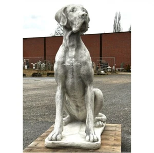HUND HUNDE TIER FIGUR ca. 100 cm STEINGUSS FROSTFEST für den GARTEN NEU JA-071 - Bild 1 von 5