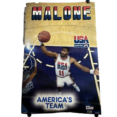 Karl Malone 1992 USA Basketball Starline Poster 22x34 Utah Jazz Dream Team - Image 1 of 4