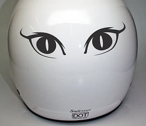 Watching EYES Car Motorcycle Bike Helmet Sticker Decal Avoid Bird Magpie Attack - Picture 1 of 4