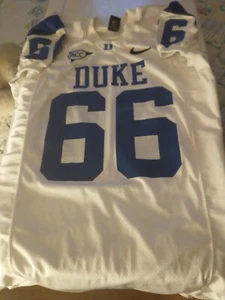 Game Worn Duke Blue Devils Football Jersey Used Nike #80 Size XL - Picture 1 of 4
