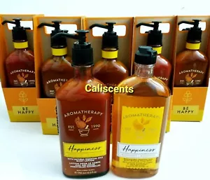 Bath & Body Works Aromatherapy HAPPINESS Bergamot Mandarin Body Wash & Lotion X1 - Picture 1 of 1