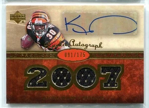 2007 UD Premier Kenny Irons QUAD 4 JERSEY RELIC AUTO AUTOGRAPH RC 91/175 BENGALS - Picture 1 of 1