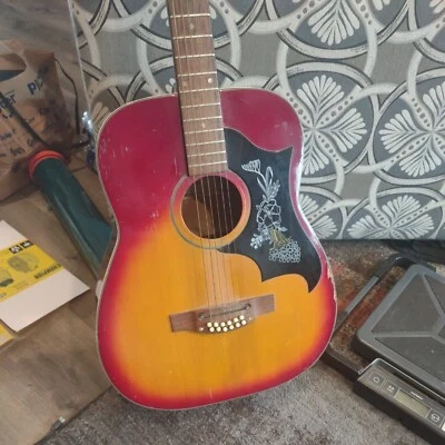 Guitarra Vintage Ventura Bruno V15 Modelo 12 Cuerdas Proyecto MIJ se vende como está Foto 1 de 4
