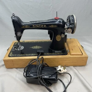 Vintage SINGER Nähmaschine 15K Serie 1921 Seriennr Y2195250 funktionstüchtig - Bild 1 von 16