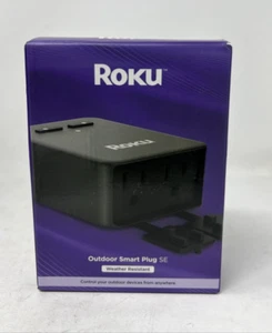 Roku Smart Home Outdoor Smart Plug - WiFi Smart Plugs Works with Alexa & Google - Picture 1 of 4