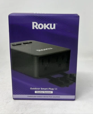 Roku Smart Home Outdoor Smart Plug - WiFi Smart Plugs Works with Alexa & Google