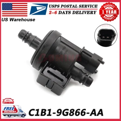 Nueva válvula solenoide de purga de combustible C1B19G866AA para Ford Fiesta Focus 2012-2017 Foto 1 de 4