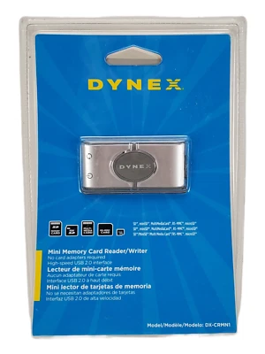 Dynex DX-CRMN1 Memory Card Reader Writer for SD SDHC RS-MMC Mini-SD Micro-SD M2 - Image 1 of 3