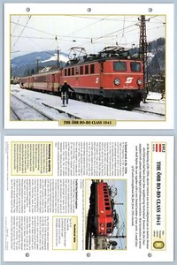 OBB BO-BO Class 1041  - European Railways - Legendary Trains Maxi Card - Picture 1 of 1