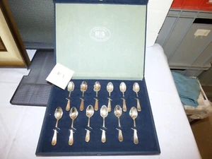 Rossi & Arcandi Argenteria R&A Löffelset , 925 Silber , 12 Stk. , ITALIEN 23151 - Bild 1 von 14