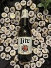 Miller Lite 100 Bottle Caps For Crafters  No Dents