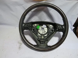 04 VOLVO XC90 WOODGRAIN STEERING WHEEL WITH CRUISE CONTROL & RADIO - Picture 1 of 12