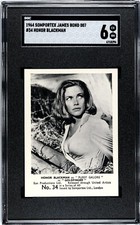 1964 Somportex Ltd. James Bond Film Scenes 34 Honor Blackman SGC 6  Dr. No POP 1