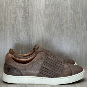 Frye Shoes Womens 8M Ivy Gore Leather Casual Slip On Sneakers Brown 3470375-CHO - Picture 1 of 11