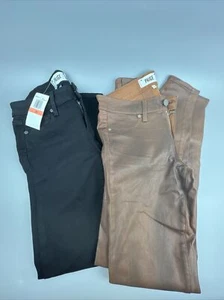 Paige Brand Womens Jeans Black And Brown Size 26 Lot 2 - Picture 1 of 7