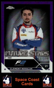 2023 Topps cromo Fórmula 1 #87 Clément Novalak refractor púrpura #/399 - Imagen 1 de 2