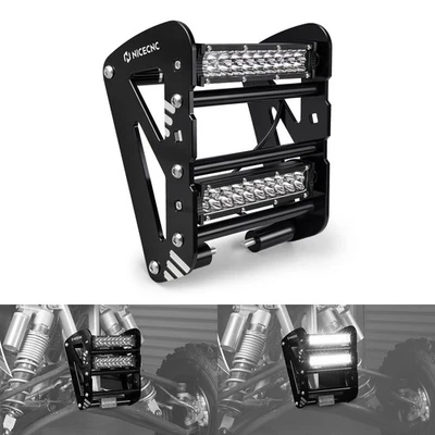 NICECNC LED Work Light Bar Headlight Front Bumper For Yamaha YFZ450R 2009-2023 - Image 1 of 4