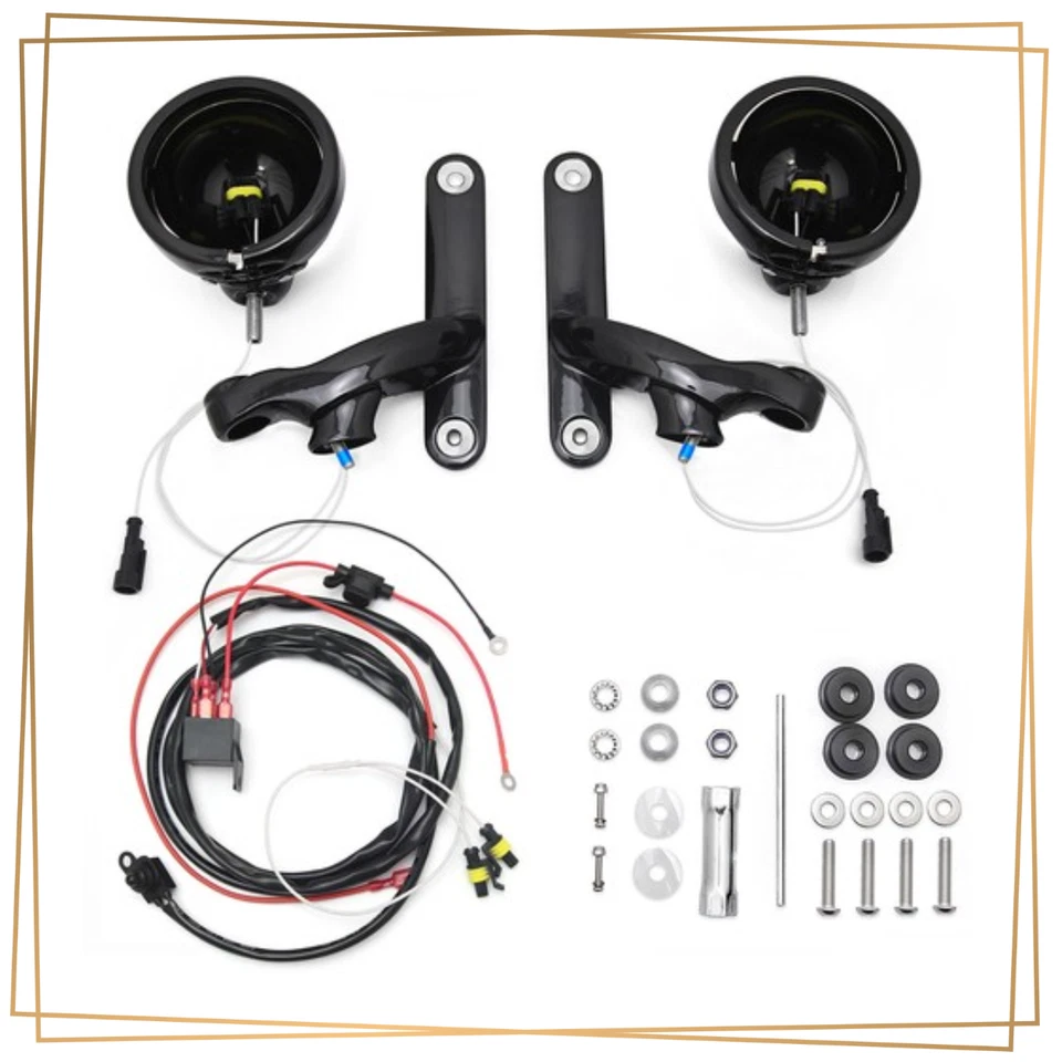 For Harley Street Glide Auxiliary Passing Light cover Fog Lamp Housing Bracket  - Image 1 of 4