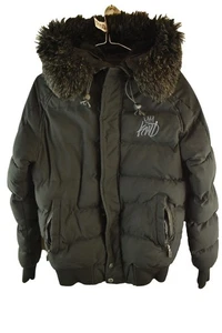 Giacca imbottita nera KINGS WILL DREAM taglia XS uomo full zip con cappuccio casual - Foto 1 di 9