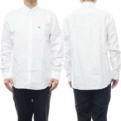 Camisa social masculina LACOSTE CH2979 branca tamanho 43 somente - Imagem 1 de 4