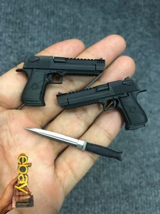 1/6 Hot Toys MMS746 Deadpool & Wolverine Deadpool Blade Gun x2 for Action Figure - Picture 1 of 5