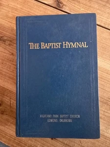 1991 Baptist Hymnal Hardcover Blue Highland Park Baptist Church Edmond OK - Picture 1 of 12