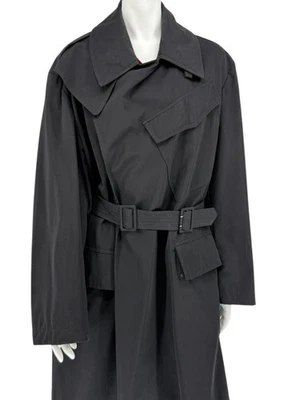 Gabardina Jean Paul Gaultier Homme negra con cinturón - Talla IT 50 / US 40 Foto 1 de 4