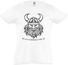 VIKING HEAD II Kids Girls T-Shirt Skull Dragon Vikings Norse Odin Thor Valhalla