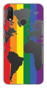 Coque en silicone imprimée compatible Huawei P Smart Plus Map LGBT - Picture 1 of 3